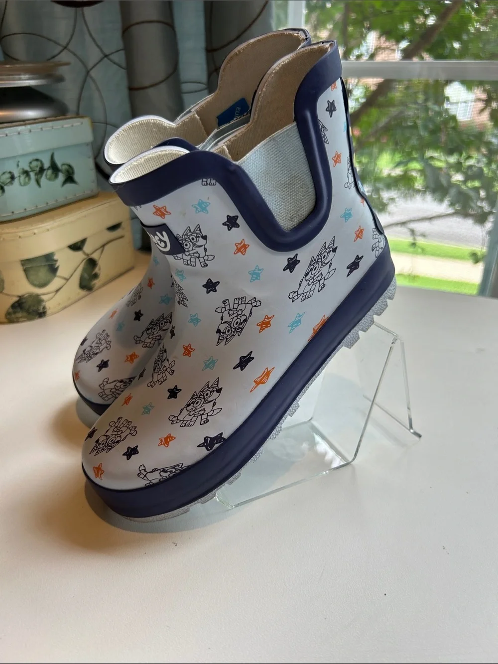 Bluey Unisex Kids Chelsea novelty print Wellington rubber boots size US 12.5 kid